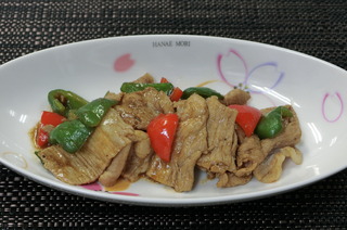 豚肉と青味野菜の味噌炒め